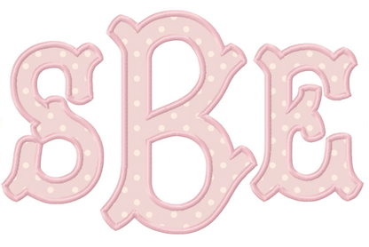 Appliqué Fonts & Monograms (A-D) Selection