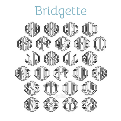 Appliqué Fonts & Monograms (A-D)