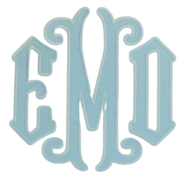 Appliqué Fonts & Monograms (A-D) Selection