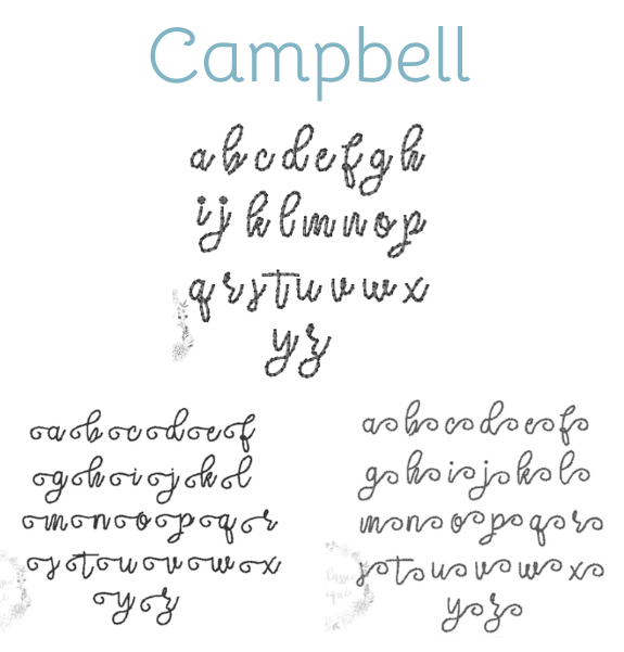 Vintage Floss Fonts