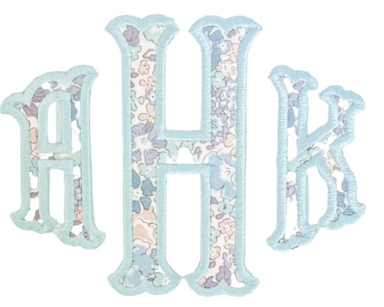 Appliqué Fonts & Monograms (A-D) Selection