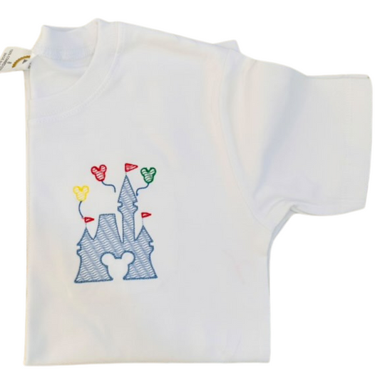 Castle Balloon Embroidery Design