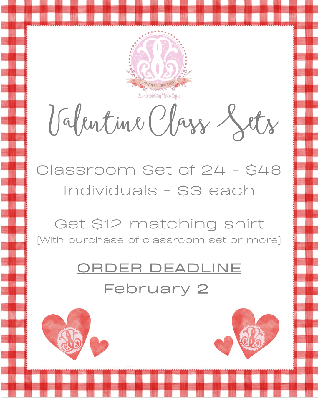 Valentine Class Sets