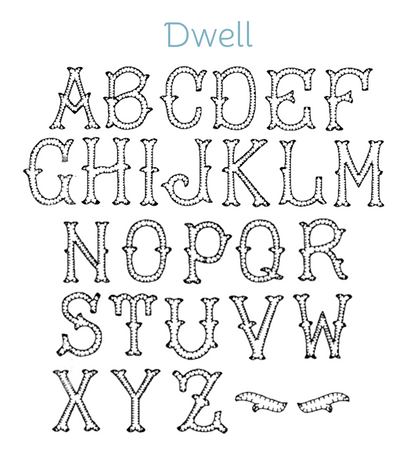 Appliqué Fonts & Monograms (D-H)