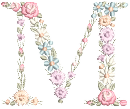 Embroidery Monograms (S-Z & Multicolor) Selection
