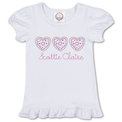 Heart Donut Appliqué Design