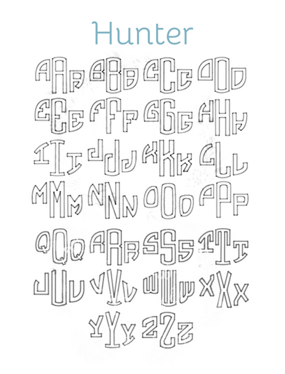 Appliqué Fonts & Monograms (H-Z)