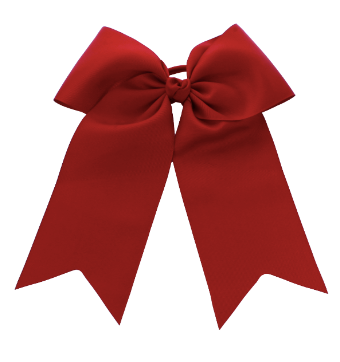Red bow on a white background