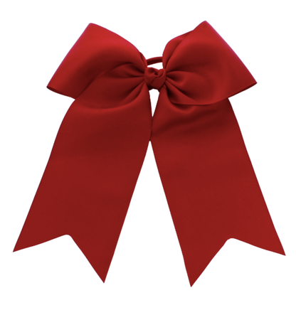 Red bow on a white background