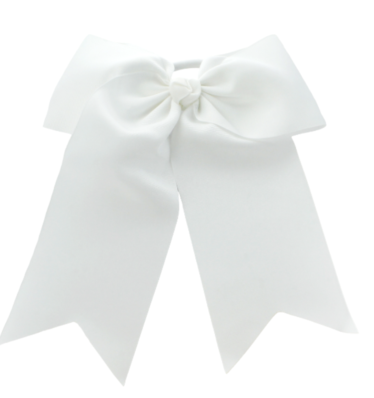 White cheerleading bow on a white background