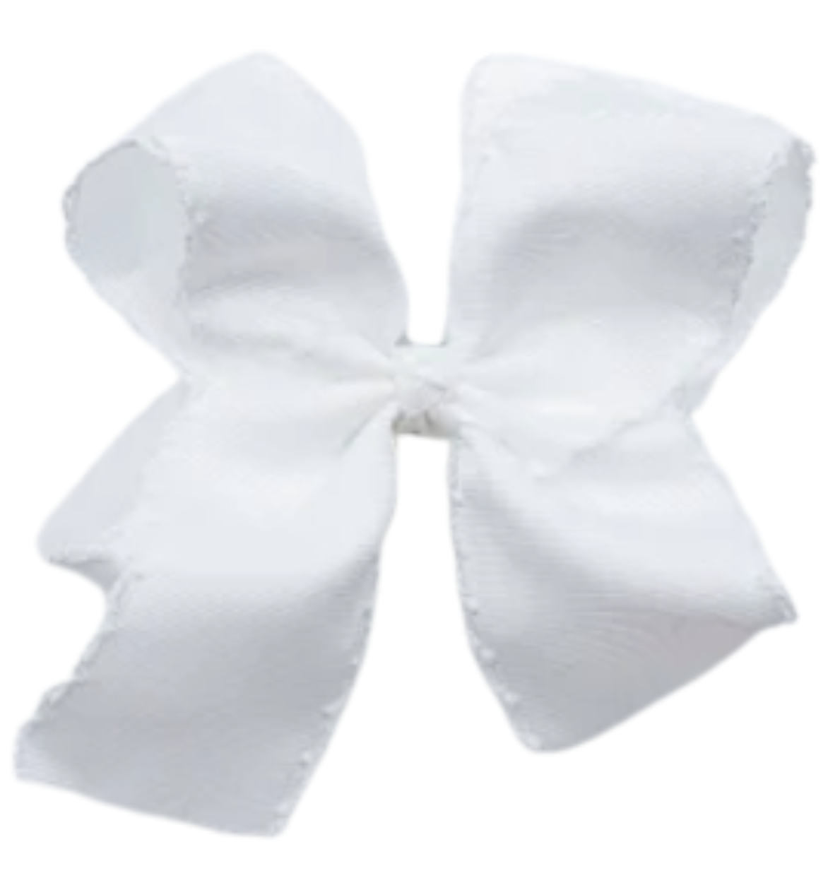 White bow on a white background