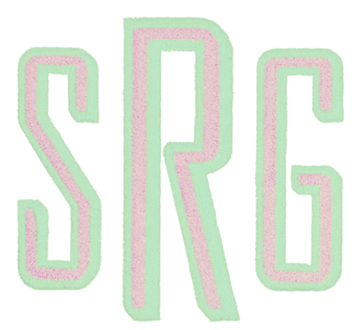 Embroidery Monograms (F-S) Selection