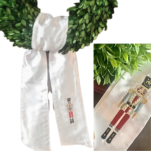 Christmas Wreath Sash
