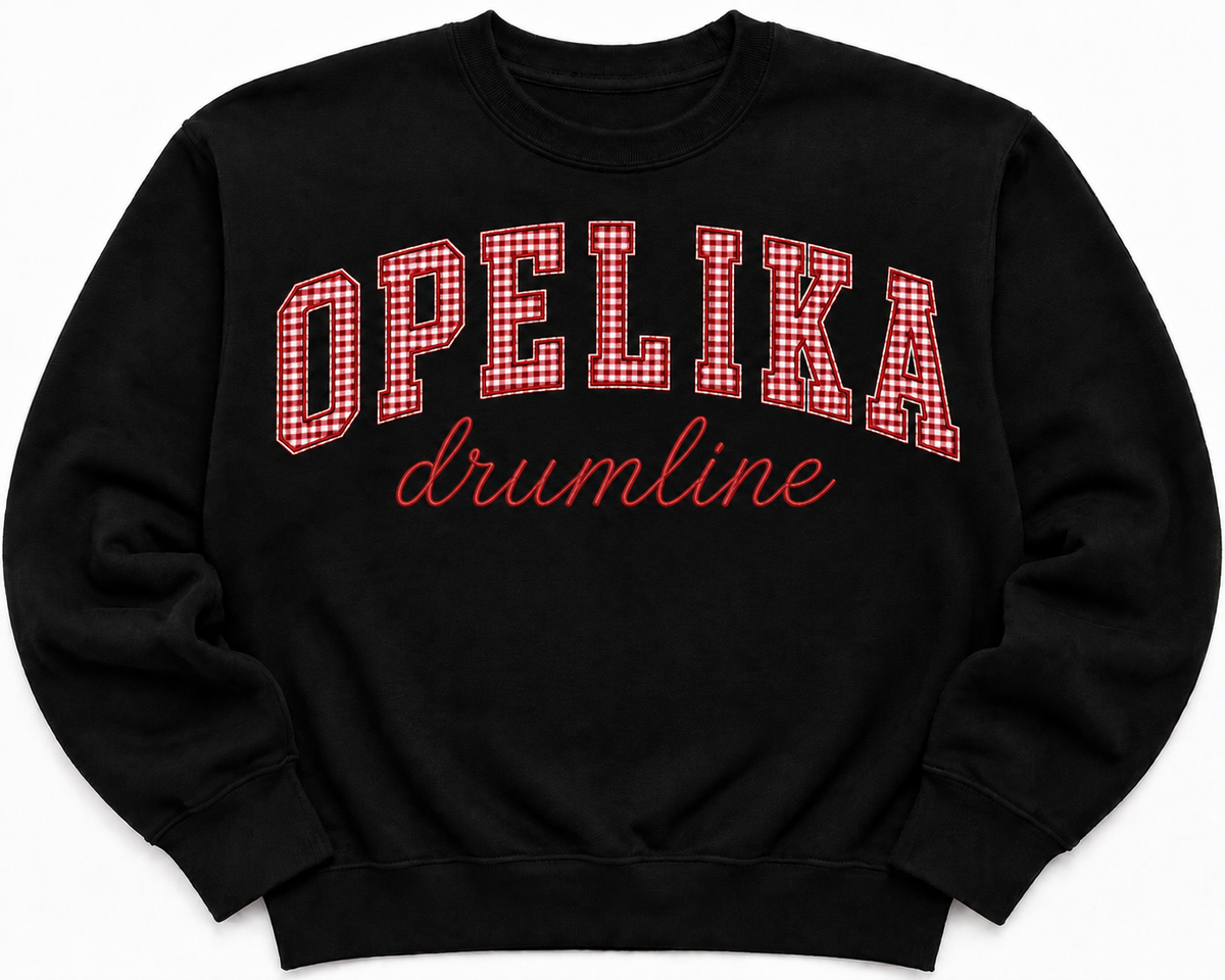 Opelika Drumline Gingham Design