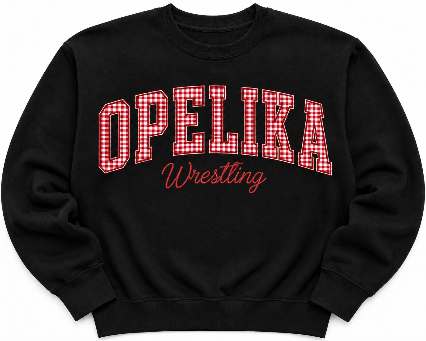 Opelika Wrestling Gingham Design