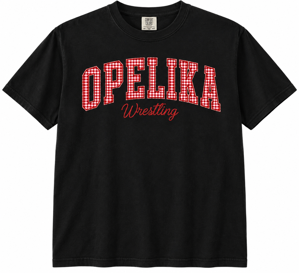 Opelika Wrestling Gingham Design