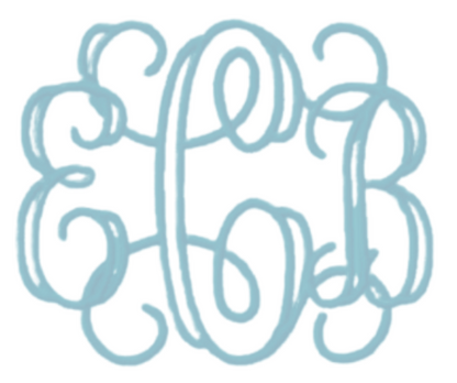 Embroidery Monograms (F-S) Selection