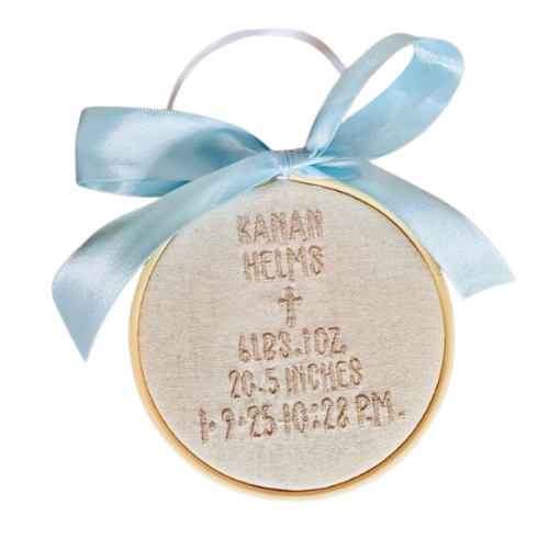 My First Christmas Ornament - Birth, Dedication & Adoption