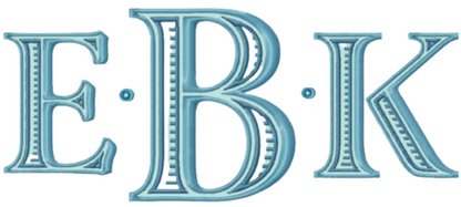 Embroidery Monograms (F-S) Selection