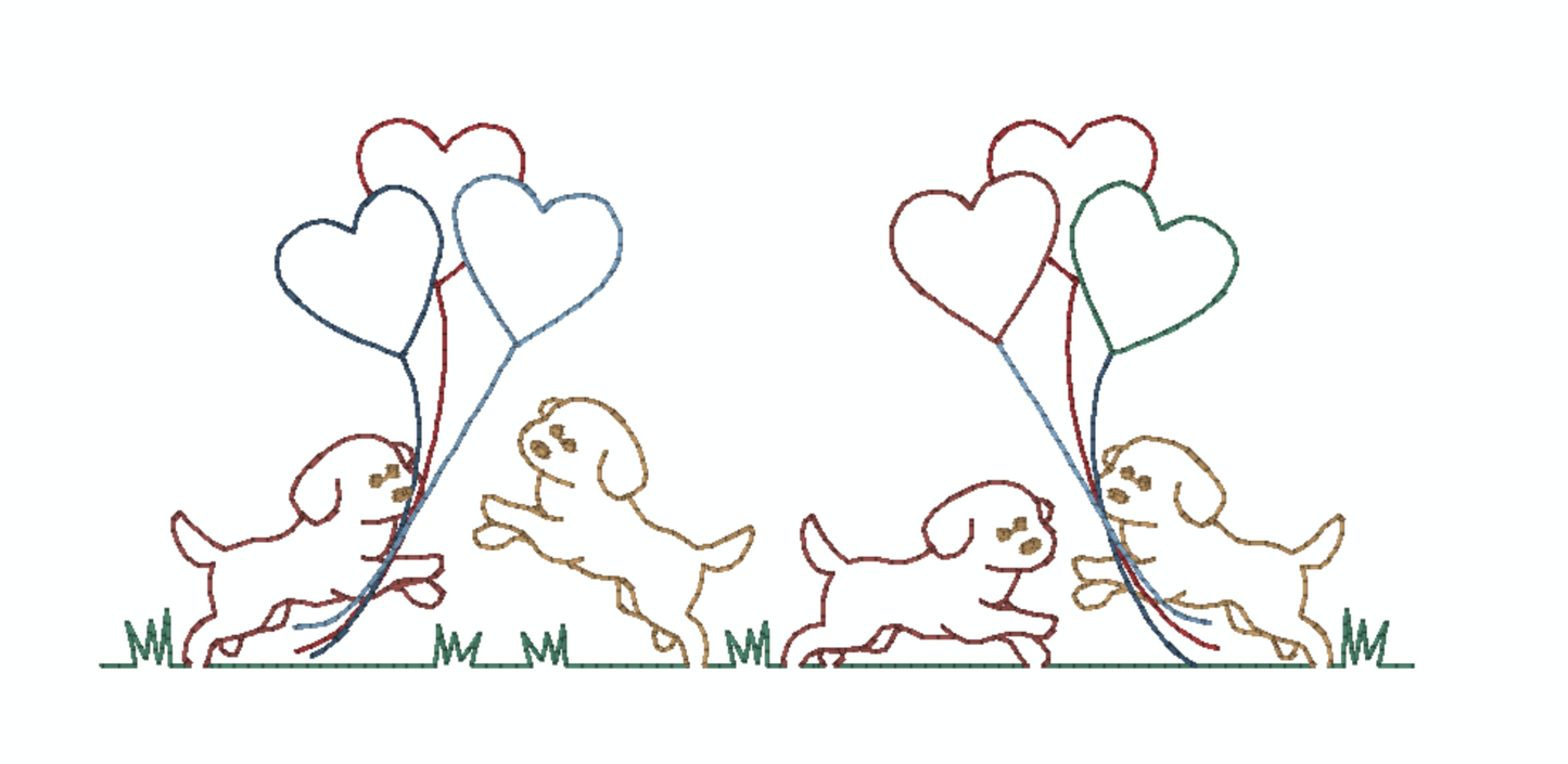 Puppy Heart Balloon Design