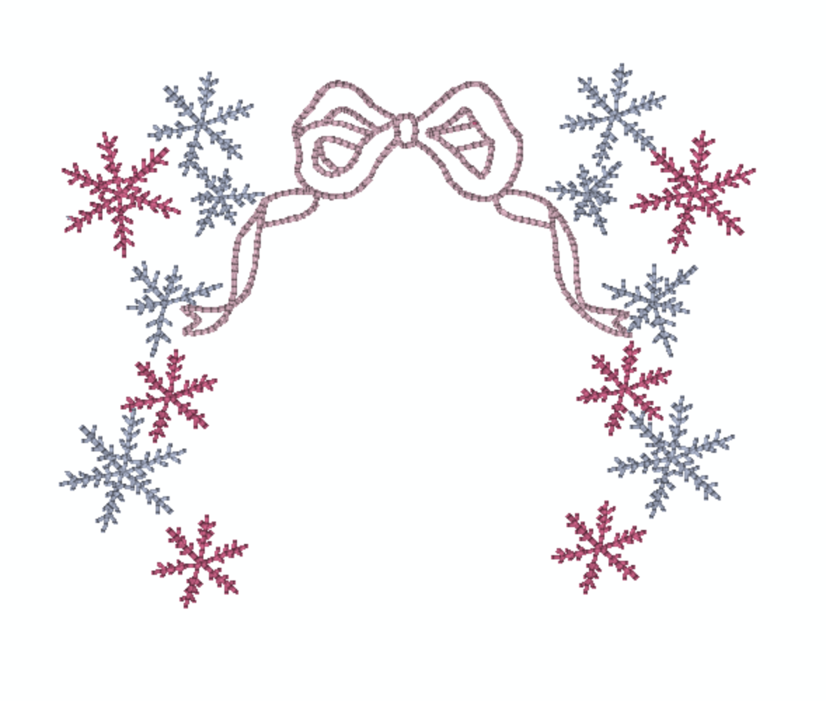 Snoflake Monogram Design