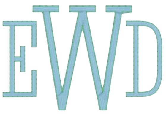 Embroidery Monograms (F-S) Selection