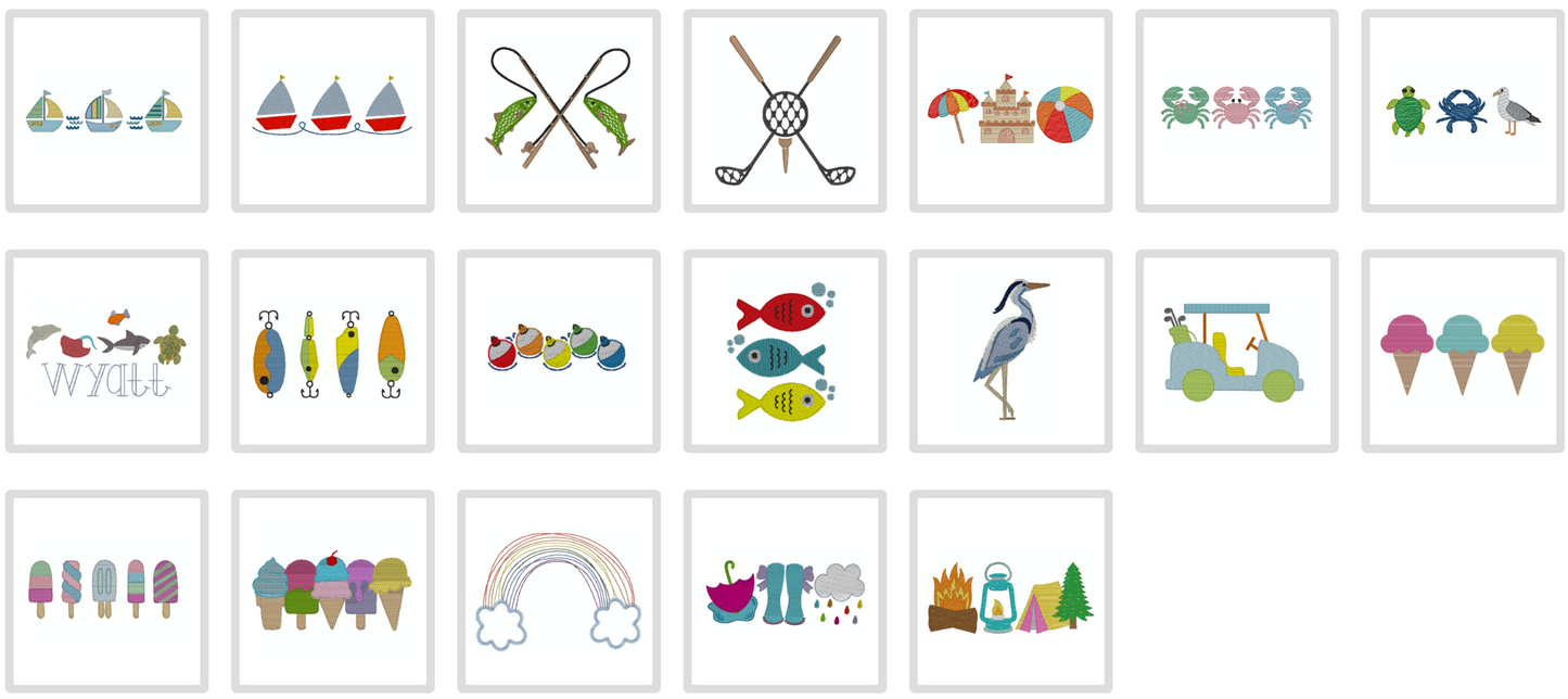 Summer Embroidery Clothing
