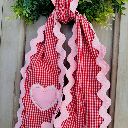 Valentine's RicRac Wreath Sash