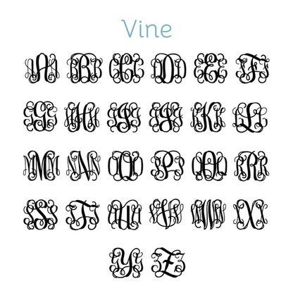 Embroidery Monograms (S-Z & Multicolor)