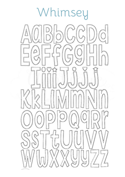 Appliqué Fonts & Monograms (H-Z)