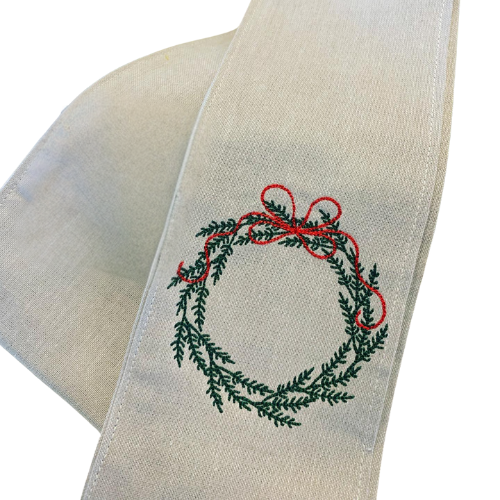 Christmas Wreath Sash