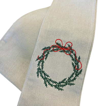 Christmas Wreath Sash