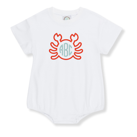 Crab Monogram Frame Design
