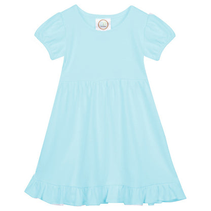 Puff-Sleeve Ruffle Dress Selection