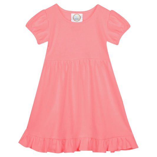Puff-Sleeve Ruffle Dress Selection