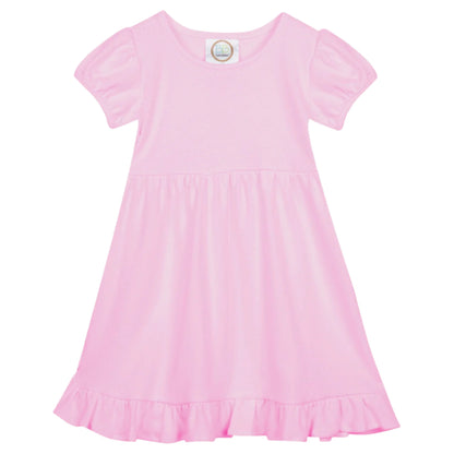 Puff-Sleeve Ruffle Dress Selection