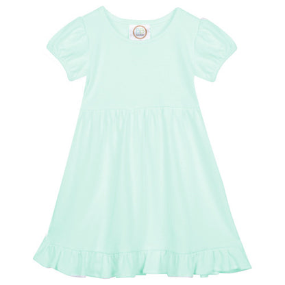 Puff-Sleeve Ruffle Dress Selection