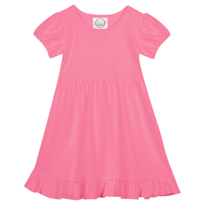 Puff-Sleeve Ruffle Dress Selection