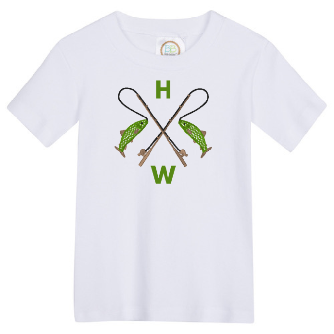 Shuler Fish Monogram Frame Design