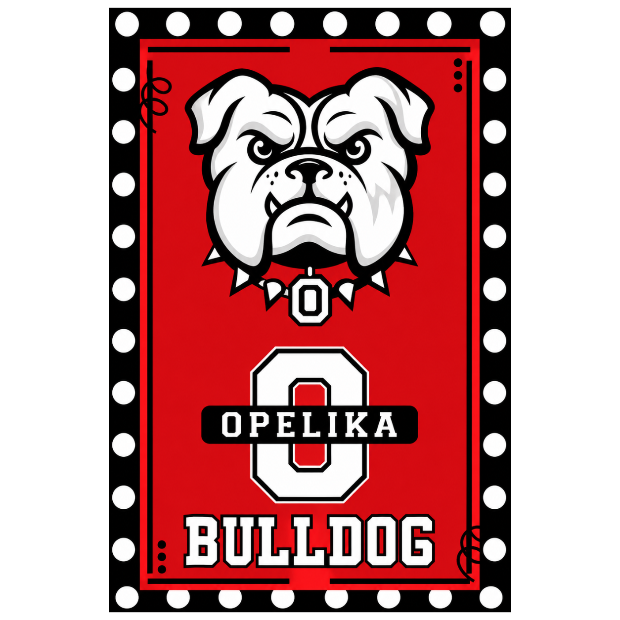 Bulldog Garden Flag