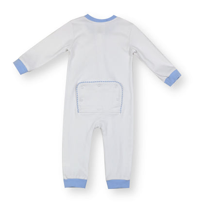 Gingham Drop-Flap Unionsuit