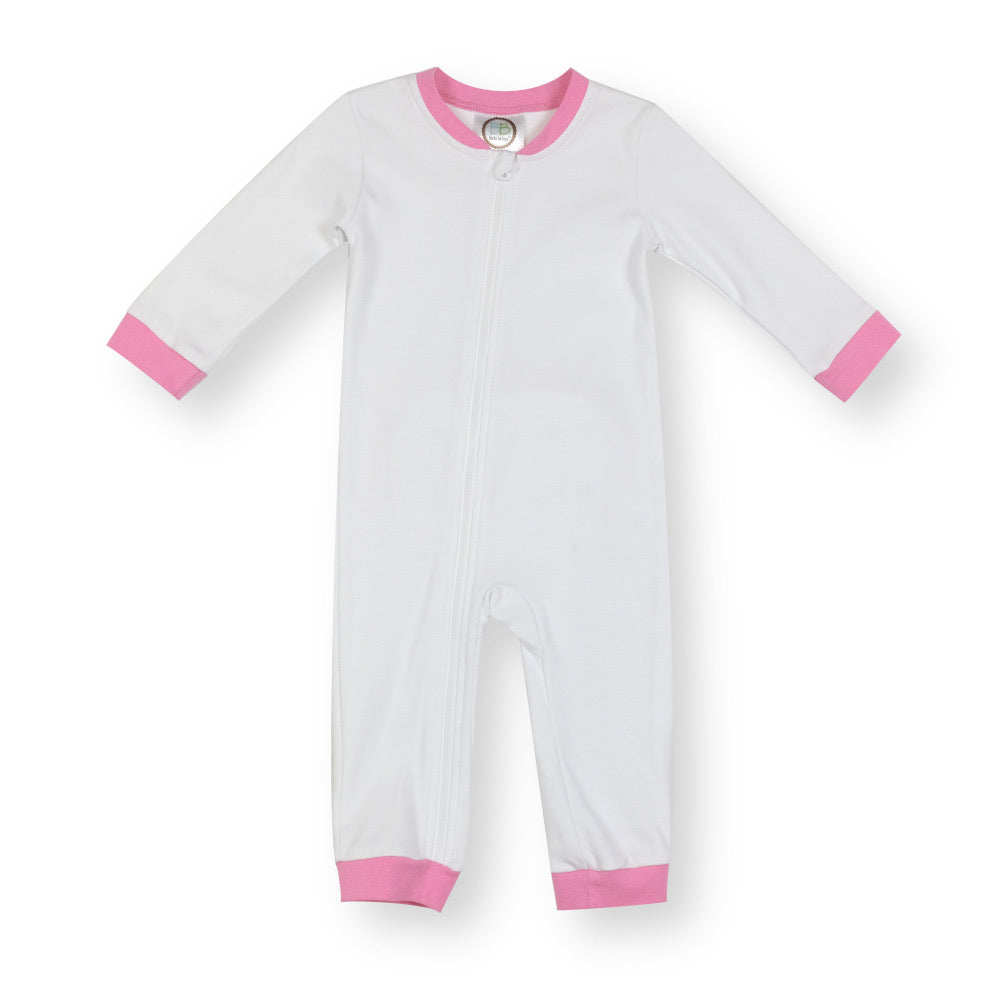 Ruffle Gingham Drop-Flap Unionsuit