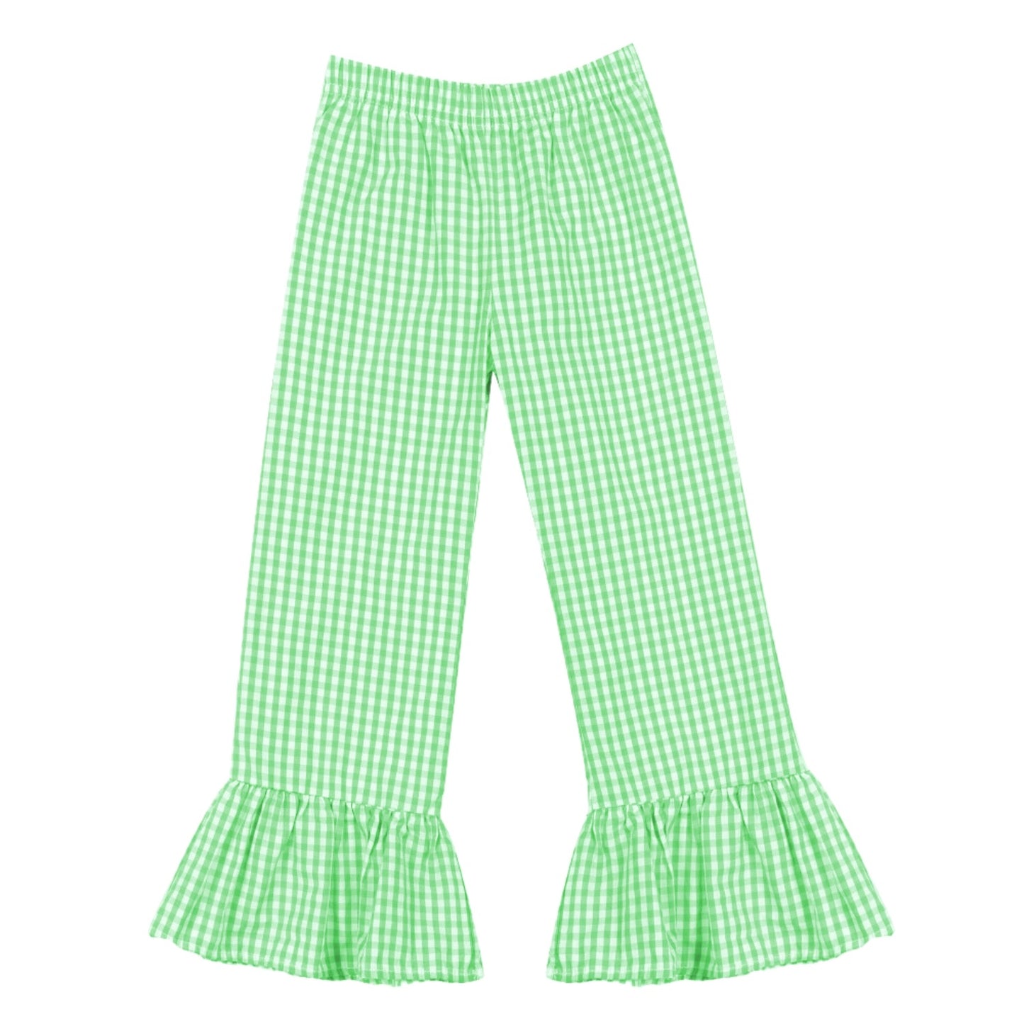 Ruffle Easter Gingham Pants