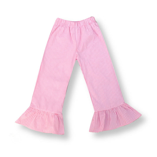 Ruffle Easter Gingham Pants