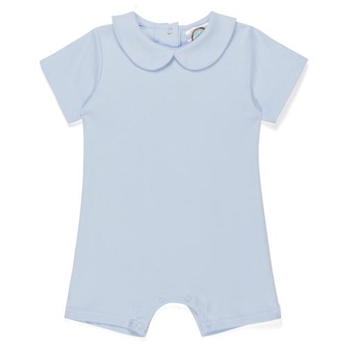Peter Pan Collar Short Sleeve Romper