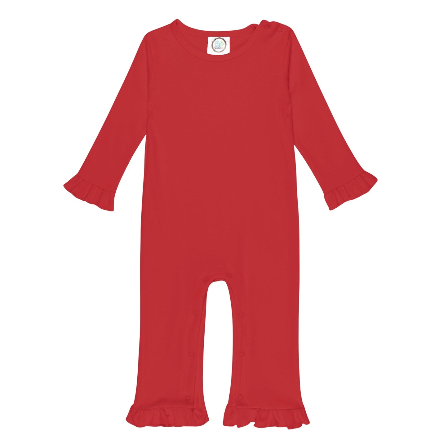 Ruffle Long Sleeve Romper