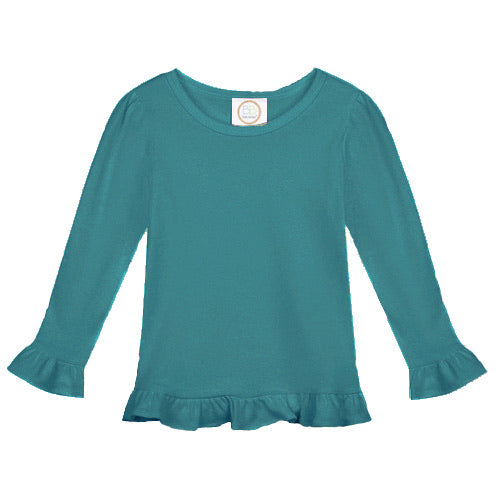 Long-Sleeve Ruffle Shirt Selection