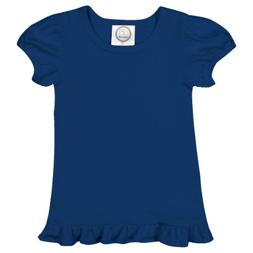 Short-Sleeve Ruffle Shirt Selection