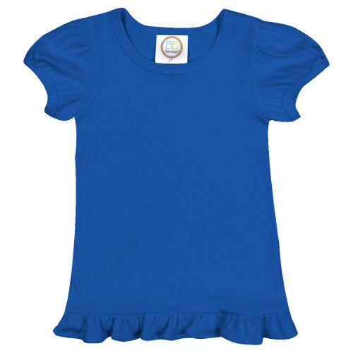 Short-Sleeve Ruffle Shirt Selection