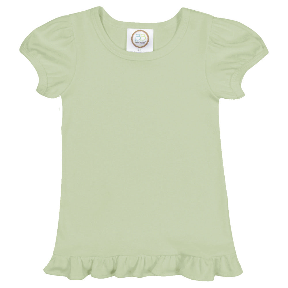 Short-Sleeve Ruffle Shirt Selection